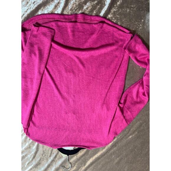NWT Carmen Marc Valvo pink w gold zippered sweater - Picture 6 of 8